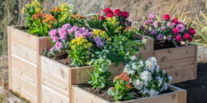 5.5×2 Tiered L Shaped Garden Bed – Western Red Cedar Kit banner 5