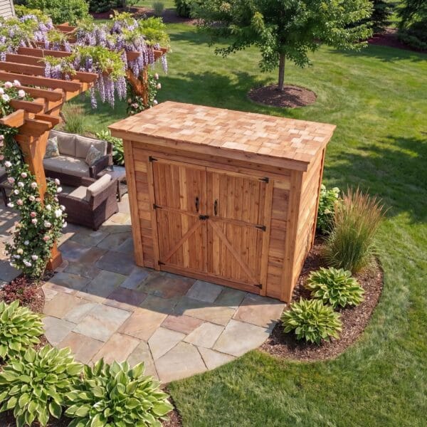 Space Saver 8x4 Double Door Shed Kit Outdoor Living Today Western Red Cedar Shed Kit 11