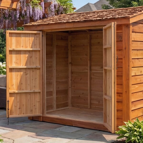 Space Saver 8x4 Double Door Shed Kit Outdoor Living Today Western Red Cedar Shed Kit 3