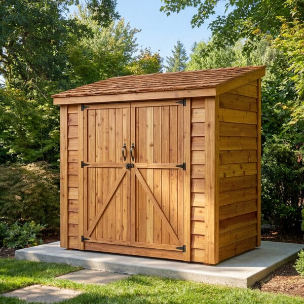 Space Saver 8x4 Double Door Shed Kit Outdoor Living Today Western Red Cedar Shed Kit 30