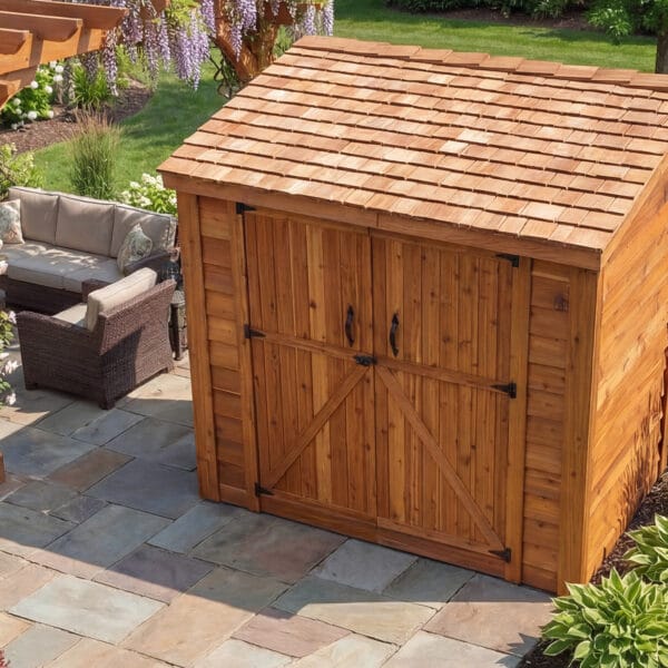 Space Saver 8x4 Double Door Shed Kit Outdoor Living Today Western Red Cedar Shed Kit 4