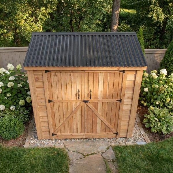 8×4 Cedar Shed - SpaceSaver Double Door – Lean-To Storage Kit 17 Space Saver 8x4 Double Door Shed Kit Outdoor Living Today Western Red Cedar Shed Kit 42