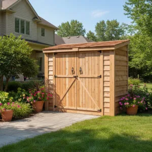 SpaceSaver 8x4 Double Door Western Red Cedar Shed 2