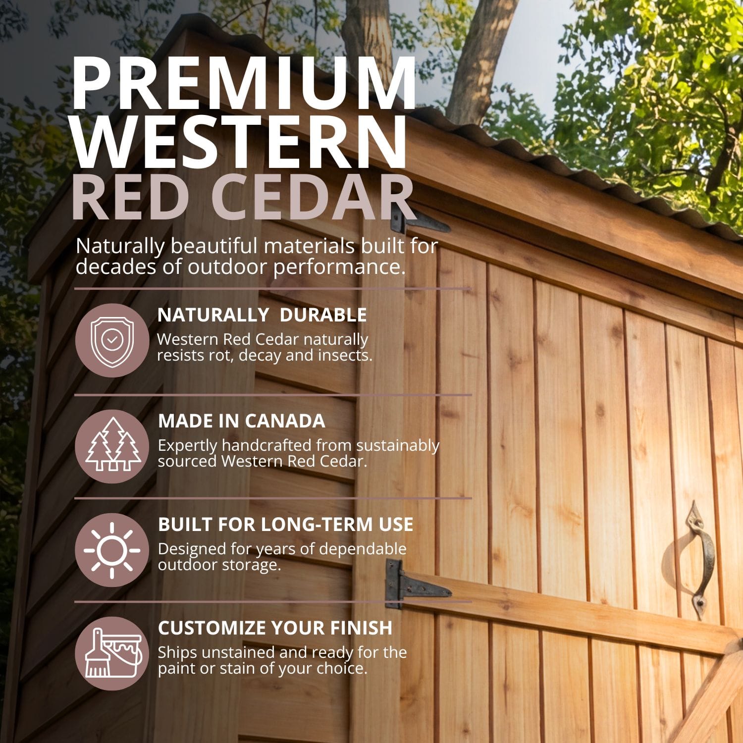 8×4 Cedar Shed - SpaceSaver Double Door – Lean-To Storage Kit 10 SpaceSaver 8x4 Single Door Cedar Shed metal roof Outdoor Living Today Western Red Cedar Shed 20 1