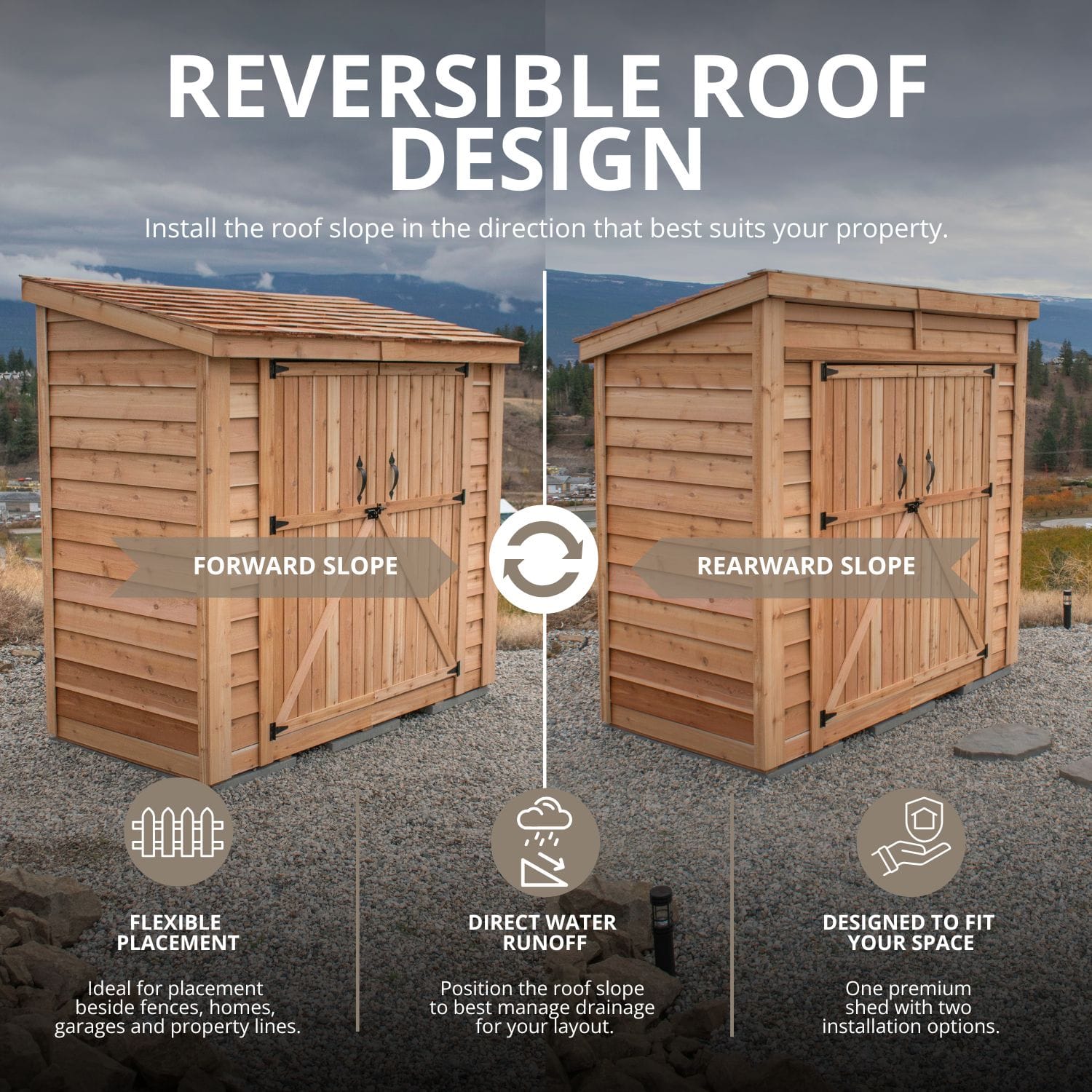 8×4 Cedar Shed - SpaceSaver Double Door – Lean-To Storage Kit 4 SpaceSaver 8x4 Single Door Cedar Shed metal roof Outdoor Living Today Western Red Cedar Shed 20 2