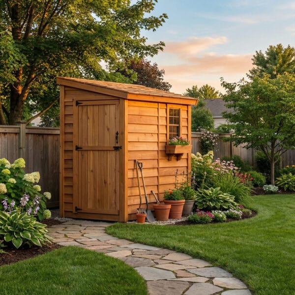 8×4 Cedar Shed - SpaceSaver Side Door – Lean-To Storage Kit 1 8x4 SpaceSaver Western Red Cedar Side Door Shed Kit Outdoor Living Today 10