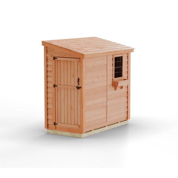 8×4 Cedar Shed - SpaceSaver Side Door – Lean-To Storage Kit 14 8x4 SpaceSaver Western Red Cedar Side Door Shed Kit Outdoor Living Today 2 1