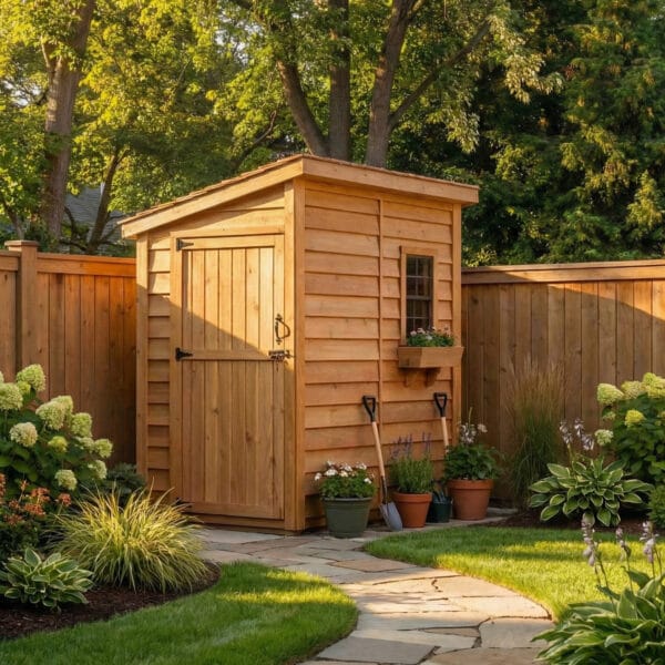 8×4 Cedar Shed - SpaceSaver Side Door – Lean-To Storage Kit 4 8x4 SpaceSaver Western Red Cedar Side Door Shed Kit Outdoor Living Today 4