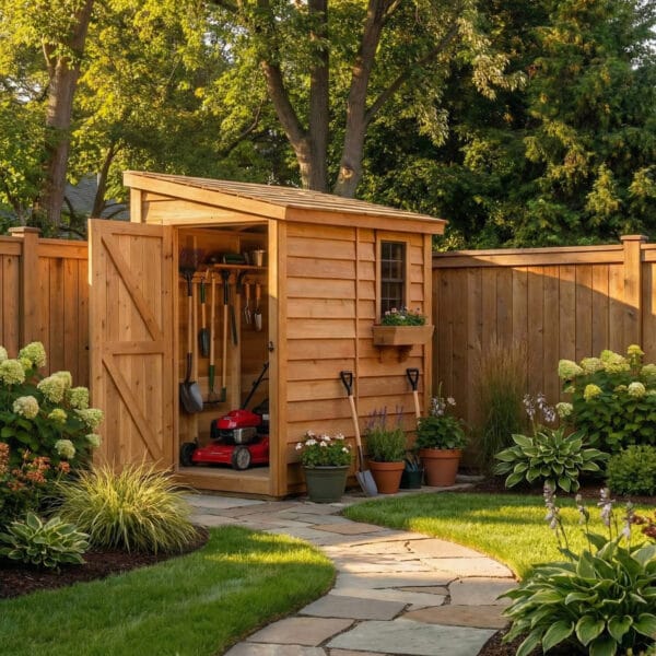 8×4 Cedar Shed - SpaceSaver Side Door – Lean-To Storage Kit 2 8x4 SpaceSaver Western Red Cedar Side Door Shed Kit Outdoor Living Today 7