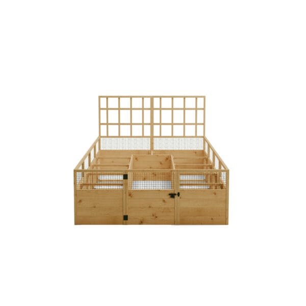 8ft Western Red Cedar Lattice Lattice Option for Raised Garden Bed Kit Outdoor Living Today Cedar 8x12 raised bed 1