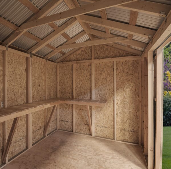 L-Shaped Cedar Workbench – Western Red Cedar 13 L Shaped Cedar Shed Workbench 11