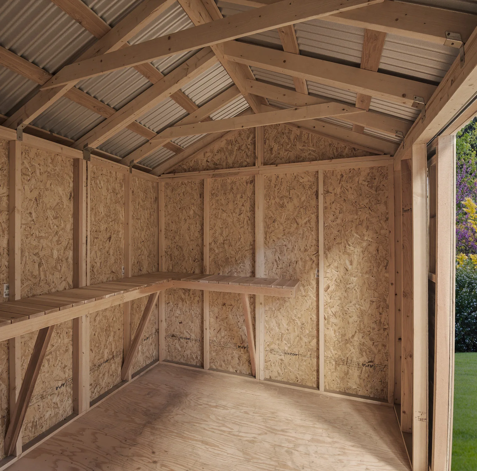 L Shaped Cedar Shed Workbench 11.jpg