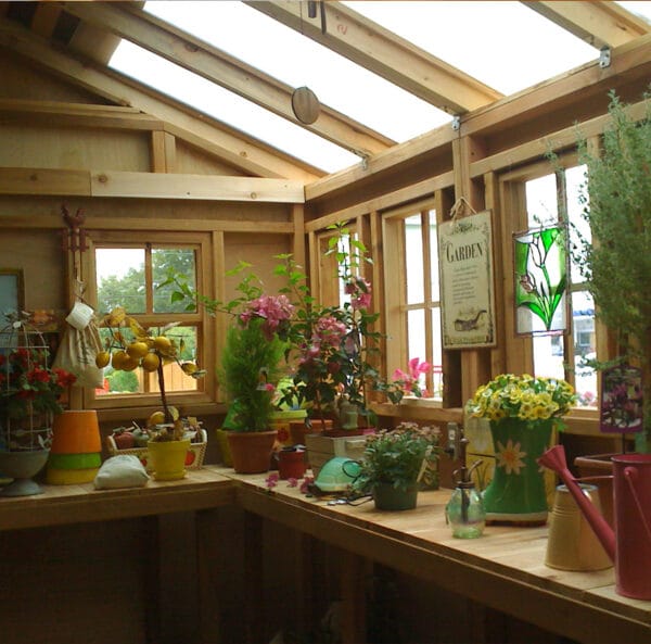 L-Shaped Cedar Workbench – Western Red Cedar 12 L Shaped Cedar Shed Workbench 8