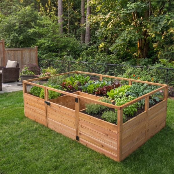 Raised Garden Bed 8x5 Western Red Cedar Gardening Kit Outdoor Living Today Raised Garden Bed 21