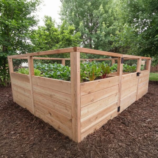 Raised Cedar Garden Bed | 8 ft × 5 ft 10 Raised Garden Bed 8x5 Western Red Cedar Gardening Kit Outdoor Living Today Raised Garden Bed 31