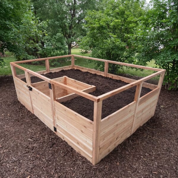 Raised Cedar Garden Bed | 8 ft × 5 ft 5 Raised Garden Bed 8x5 Western Red Cedar Gardening Kit Outdoor Living Today Raised Garden Bed 32