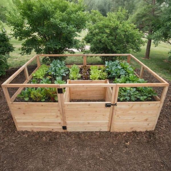 Raised Cedar Garden Bed | 8 ft × 5 ft 9 Raised Garden Bed 8x5 Western Red Cedar Gardening Kit Outdoor Living Today Raised Garden Bed 35