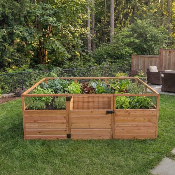 Raised Garden Bed 8x5 Western Red Cedar Gardening Kit Outdoor Living Today Raised Garden Bed 4