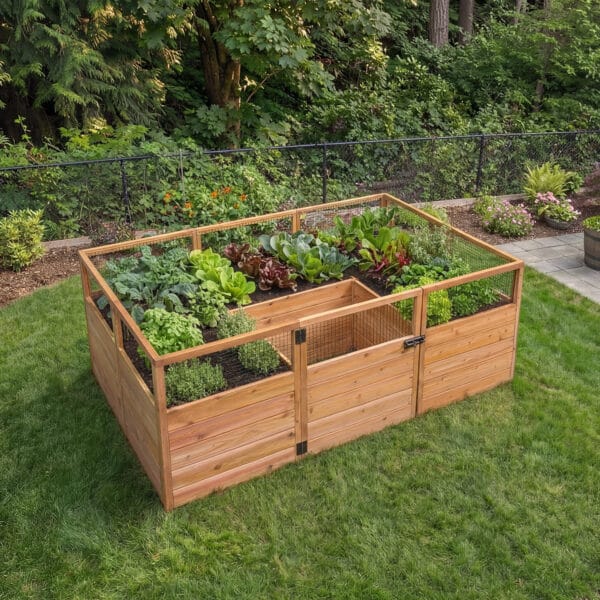 Raised Garden Bed 8x5 Western Red Cedar Gardening Kit Outdoor Living Today Raised Garden Bed 5