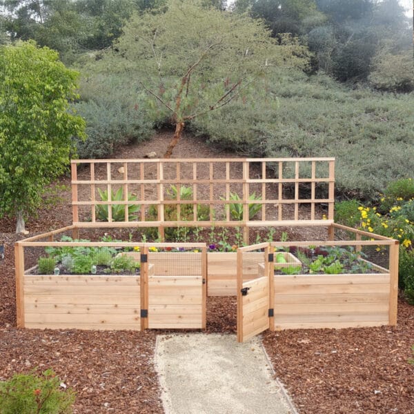 Western Red Cedar Lattice Lattice Option for Raised Garden Bed Kit Outdoor Living Today Cedar 8