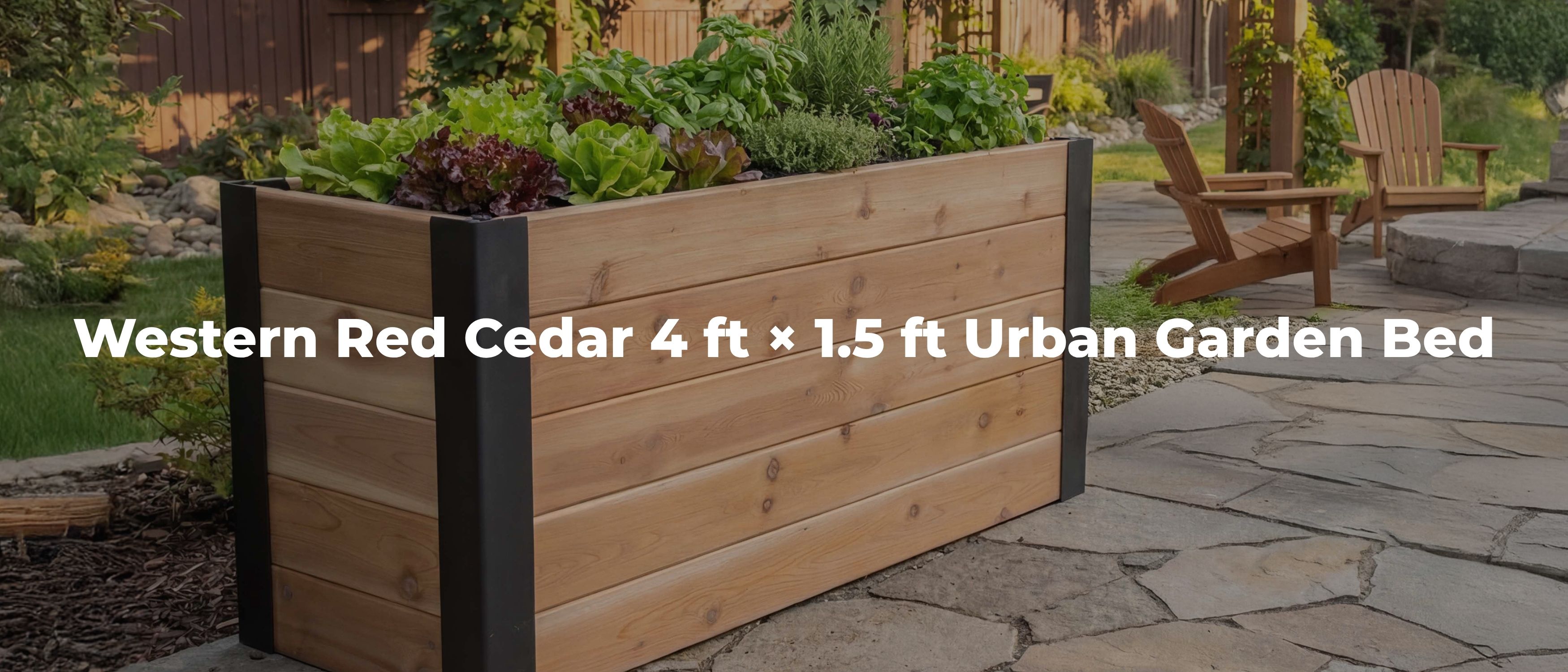 View- Western Red Cedar Urban Garden Bed Outdoor Living Today