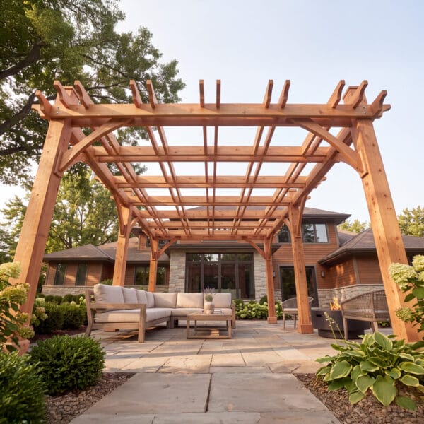 12x16 Cedar Pergola Outdoor Living Today Western Red Cedar Pergola. Without Canopy Kit 6