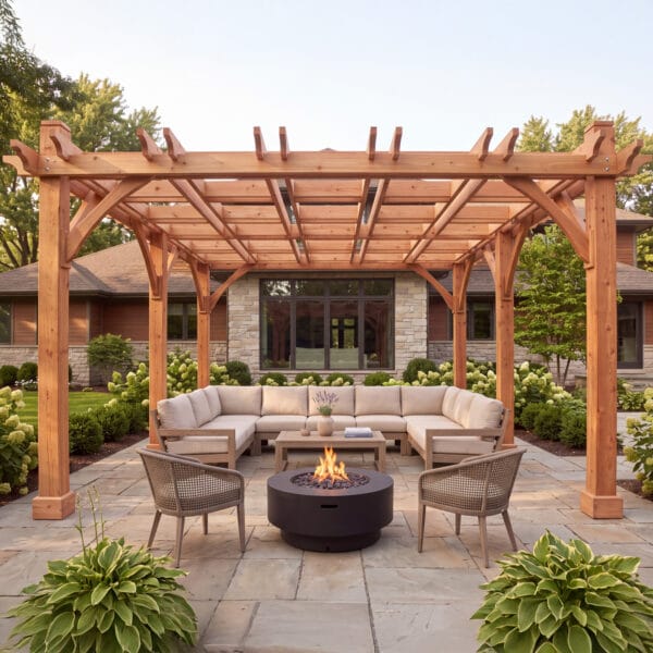12x16 Cedar Pergola Outdoor Living Today Western Red Cedar Pergola. Without Canopy Kit 7