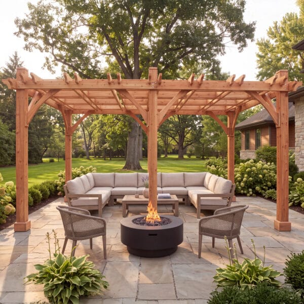 12x16 Cedar Pergola Outdoor Living Today Western Red Cedar Pergola. Without Canopy Kit 9