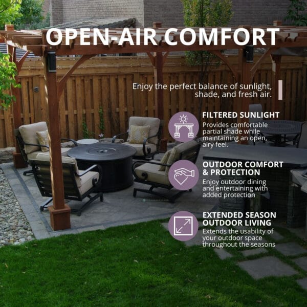 Breeze Pergola Western Red Cedar Shed Kit Outdoor Living Today Cedar Pergola and Canopy Kits No Canopy 4